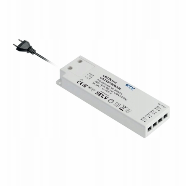 GTV LED napájecí zdroj SLIM EASY CLICK 12V, 30W, vstup 22...