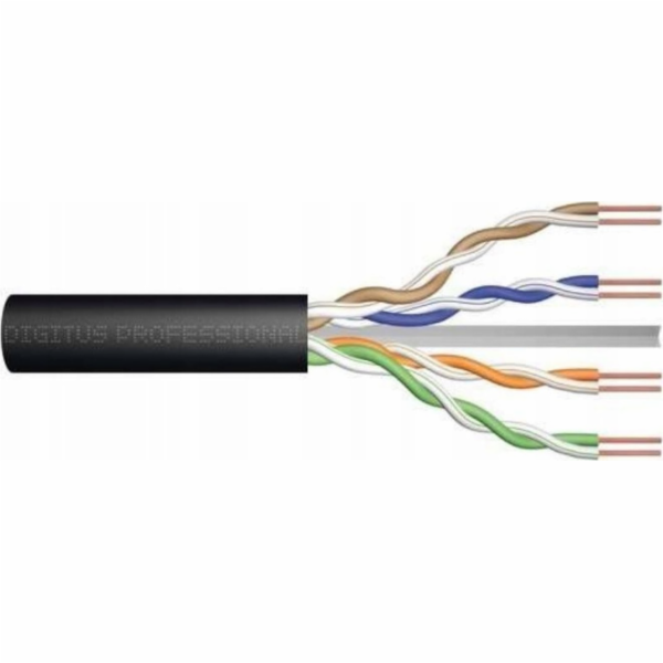 Digitus Venkovní suchý černý kabel U/UTP kat. 6 PE DK-161...