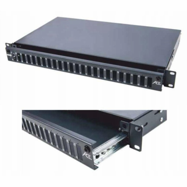 SecurityNET Panel 19 1U 24xSC duplex s vodítkem prázdný P...