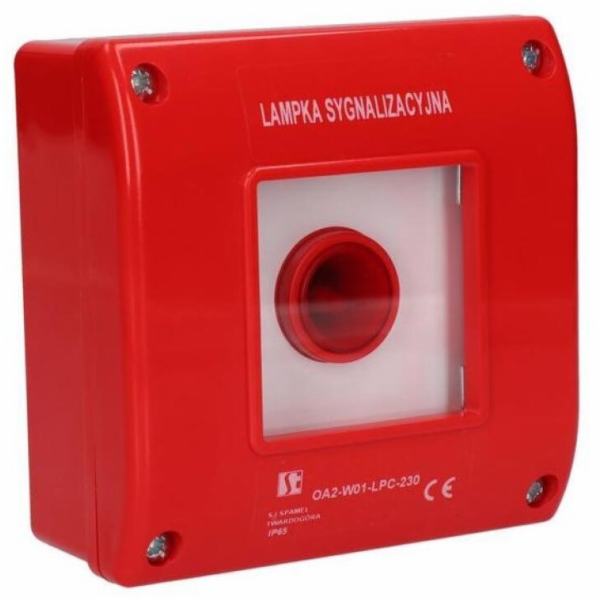 Spamel Červená signální lampa v červeném pouzdře OA2 OA2-...