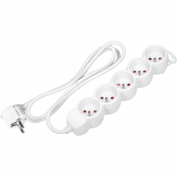 Orno 5cestný prodlužovací kabel 2P+Z, 5m H05VV-F 3x1,5mm2...
