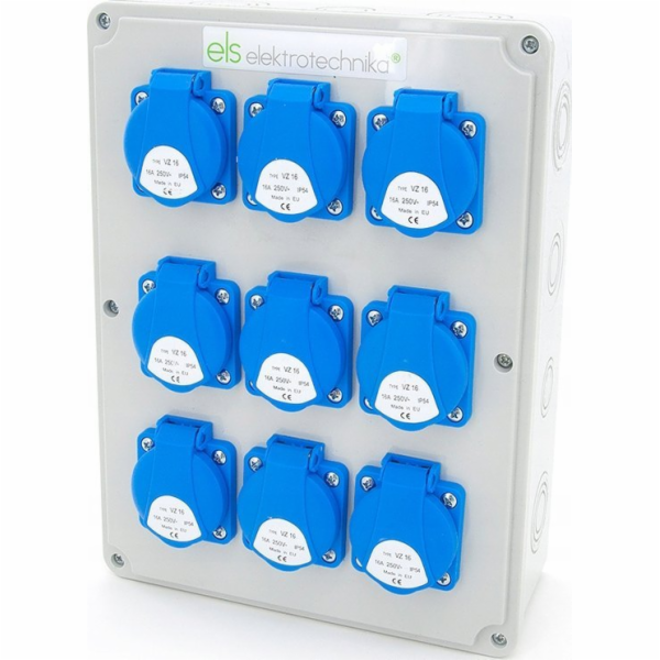 ELS Elektrotechnika Rozvaděč budov 9*GS 230V, nástěnná sk...