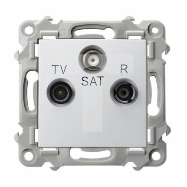 Ospel SZAFIR RTV-SAT zásuvka bílá GPA-ZS/m/00