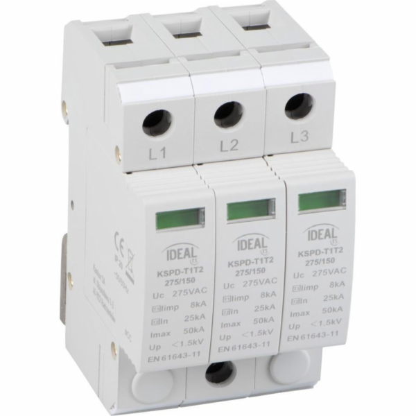 Kanlux 3P svodič přepětí KSPD-T1T2 275/150 Kanlux
