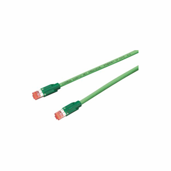 Siemens patchcord SF/UTP kat. 6A zelený 1m (6XV1870-3QH10)