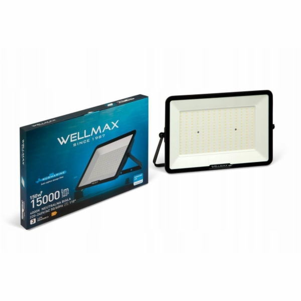 Wellmax LED reflektor 150W 100lm/W 15000lm IP66 IK07 Neut...