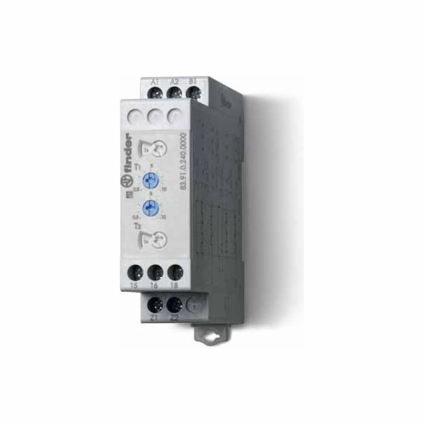 Finder Časové relé 1P 16A 24 - 240V AC / DC 0,05s - 10 dn...