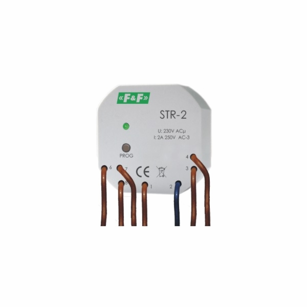 F&F Jednotlačítkový ovladač rolet 1,5A AC-3 230V 0-10min ...