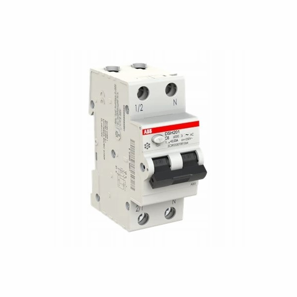 ABB Diferenciální jistič 1P+N C 6A 6kA 30mA AC okamžitý D...