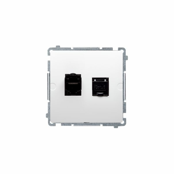 Kontakt-Simon Simon Basic dvojitá počítačová zásuvka RJ45...