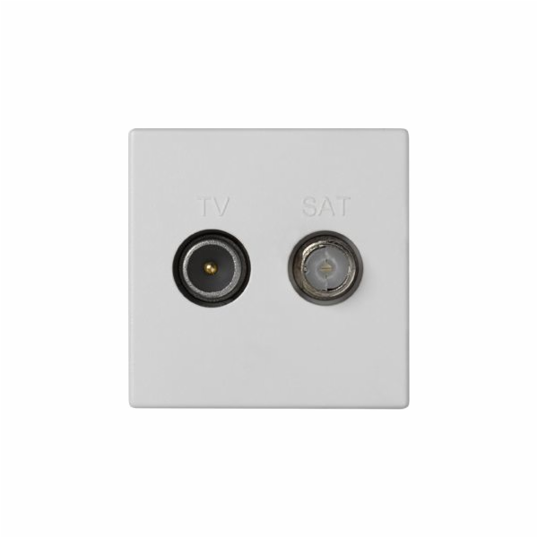 Kontakt-Simon K45 TV-SAT anténní zásuvka čistě bílá (K130...
