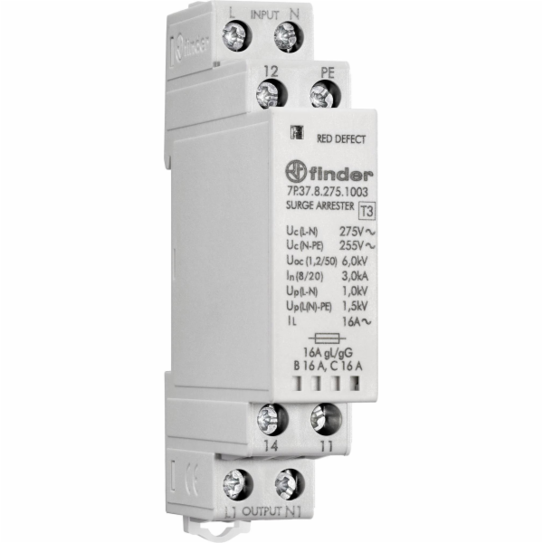 Finder Svodič přepětí typ T3 3kA 1/1,5kV 230V AC, zátěž d...
