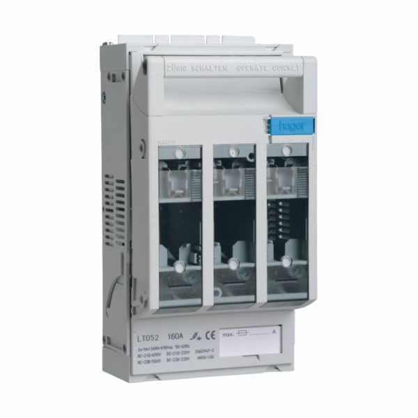 Hager Pojistkový spínač 3P 160A NH00 (LT052)