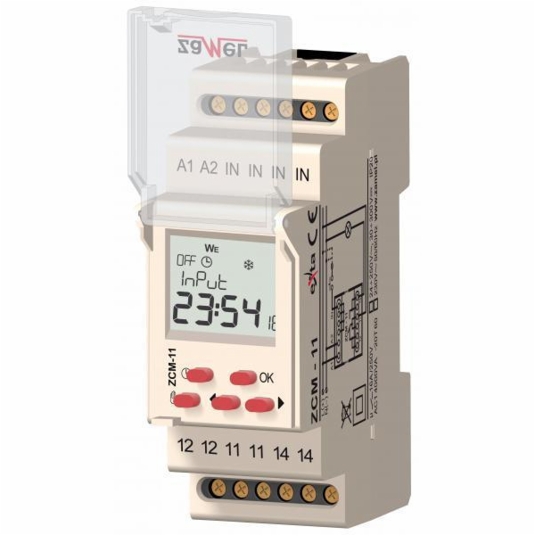Zamel 1kanálový týdenní časovač 230V AC (ZCM-11)