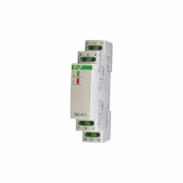 F&F Impulzní relé 8A 24V AC/DC 2NO (BIS-411 2NO 24V)