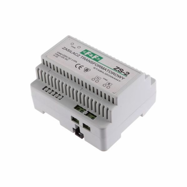 F&F ZS-2-ZAS.STAB12VDC,2 30V~,1A,12W,TH35 - ZS-2