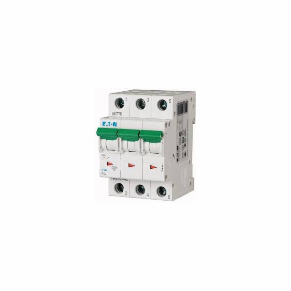 Eaton jistič 3P C 6A 10kA AC PLSM C6/3-MW (242468)