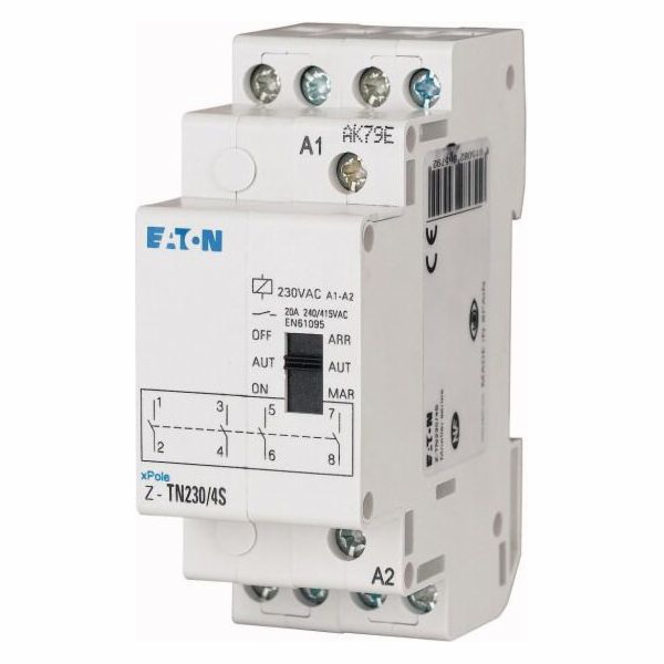 Eaton Instalační relé 20A 4Z 230V AC Z-TN230/4S (265579)