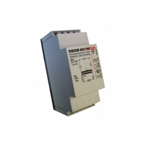 Miwi Urmet Grothe Zvonkový transformátor 230V/12V AC 1,5A...