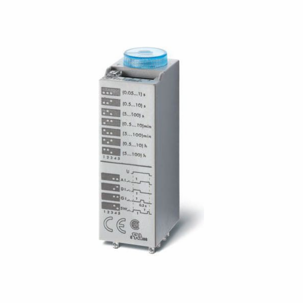 Finder Časové relé 4P 7A 230 - 240V AC multifunkční Al, D...