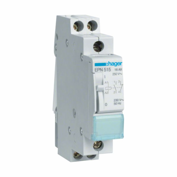 Hager Impulzní relé 16A 230V AC 110V DC 1NO+1NC (EPN515)