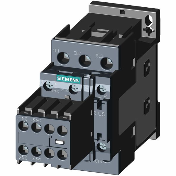 Siemens Výkonový stykač 17A 3P 230V AC 2NO 2R S0 (3RT2025...