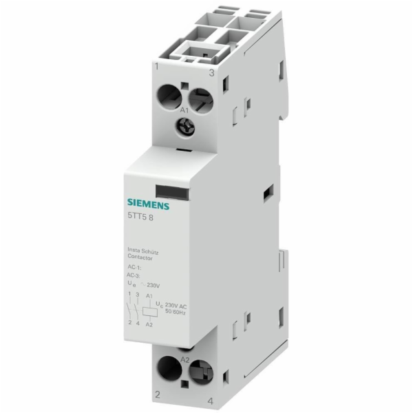 Siemens Modulární stykač 32A 2NO 400V cívka 230V AC 1 mod...
