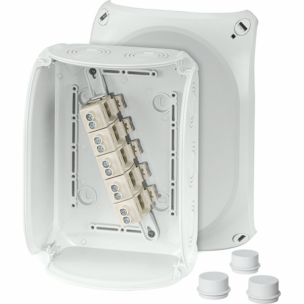Hensel Rozvodná krabice 210x155x92 5x10mm2 CU IP66 šedá D...