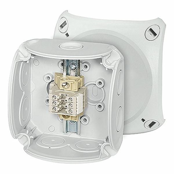 Hensel Rozvodná krabice 93x93x62 3x2,5mm2 CU/AL IP66 šedá...