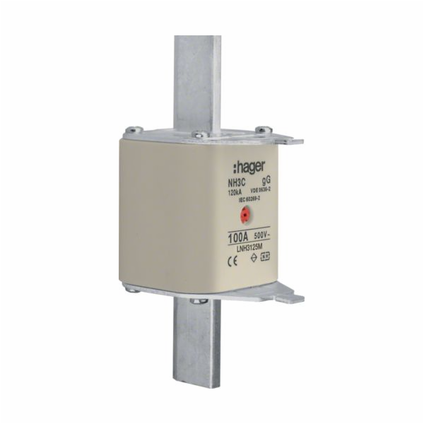 Hager Pojistková vložka NH3C 125A 500V gG (LNH3125M)