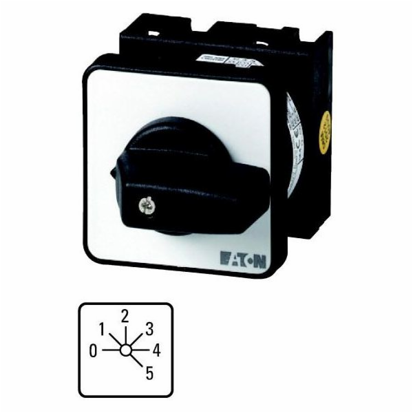 Eaton Vačkový spínač 0-1-2-3-4-5 1P 20A pro instalaci T0-...