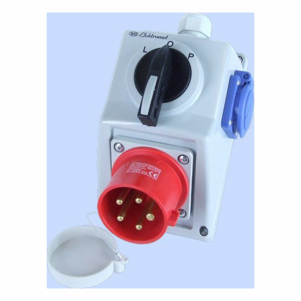 Elektromet Sada C32-48.1N spínač L-0-P + zástrčka 32A IP4...