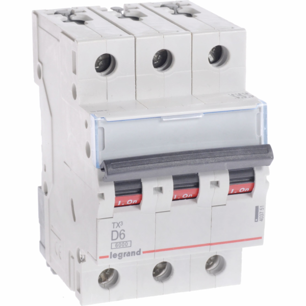 Legrand Jistič 3P D 6A 6kA AC S303 TX3 (403751)