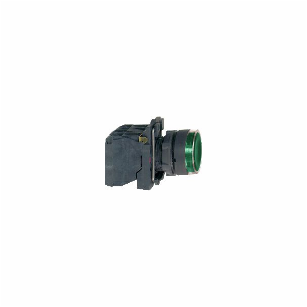 Schneider Electric Ovládací tlačítko 22mm zelené 1NO 1NC ...