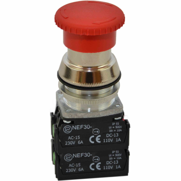 Promet Bezpečnostní tlačítko 30mm 2Z 2R IP56 otočné (W0-N...
