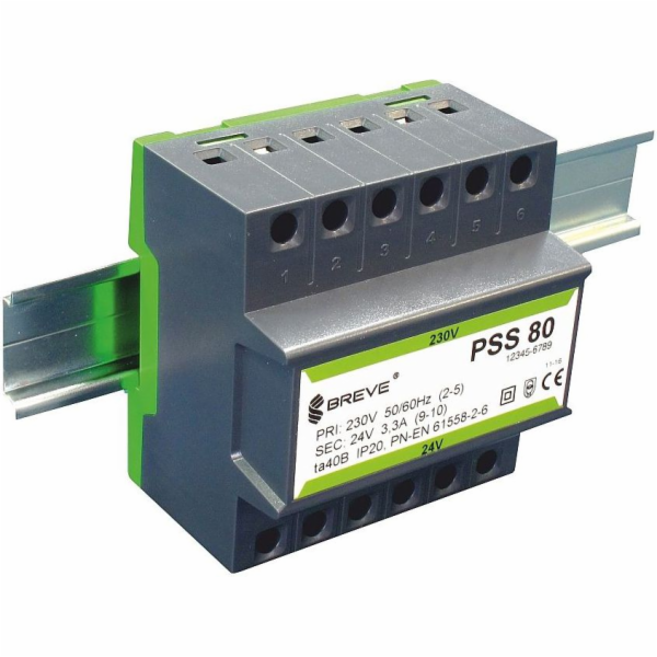 BREVE Transformátor PSS 50N 230/24V pro lištu (16024-9888)