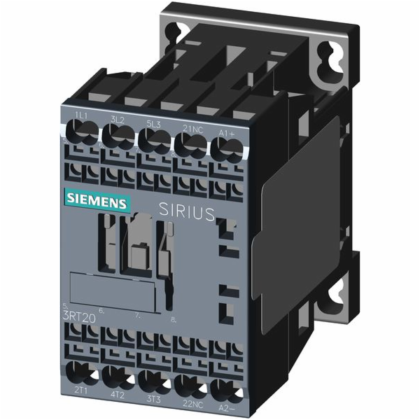 Siemens Výkonový stykač 9A 3P 24V DC 0Z 1R S00 (3RT2016-2...
