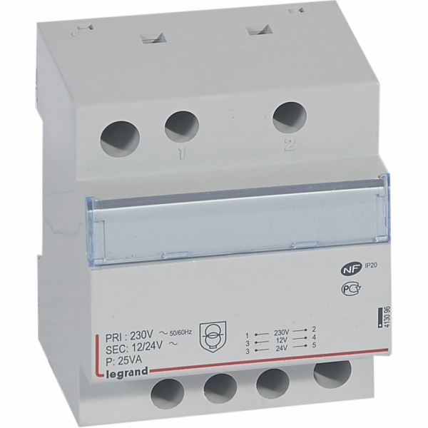Legrand Modulární bezpečnostní transformátor TR325 23024V...