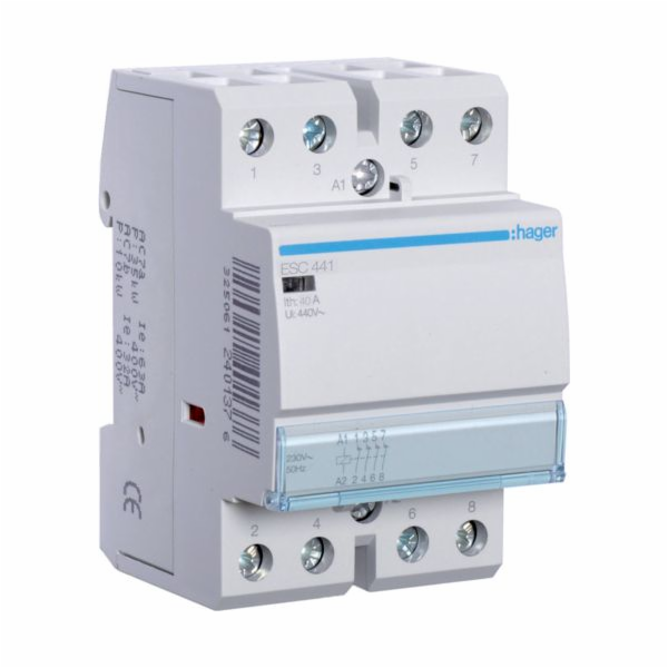 Hager Modulární stykač 40A 0Z 4R 230V AC (ESC441)