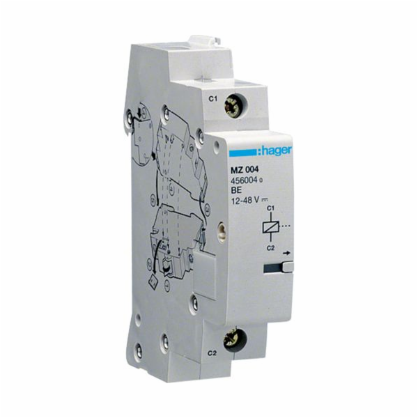 Hager vypínací spoušť 12–24 V DC / 24–48 V AC (MZ204)