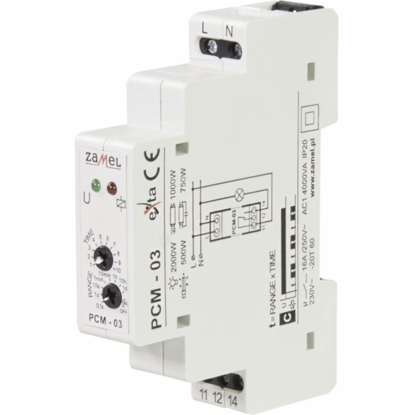Zamel Časové relé 12-240V AC/DC (EXT10000080)