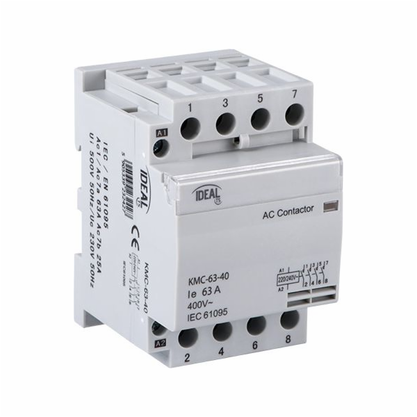 Kanlux Modulární stykač 63A 4Z 0R 230V AC KMC-63-40 (23242)