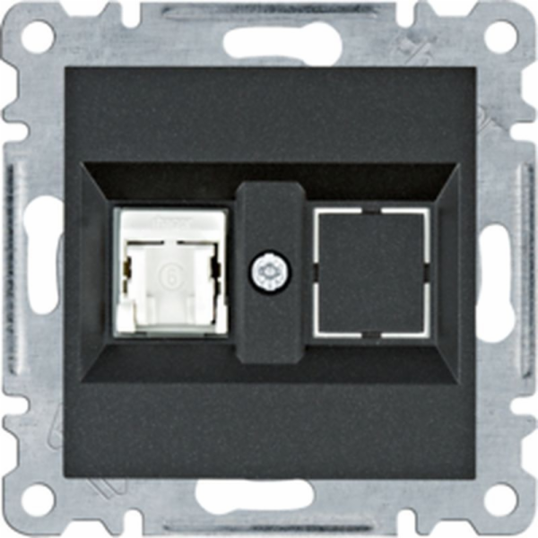 Hager Lumina Zásuvka pro počítač, 1 ks, RJ45, kat. 6, UTP...
