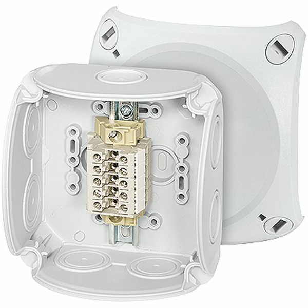 Hensel Rozvodná krabice 104x104x70 5x4mm2 CU/AL IP66 šedá...
