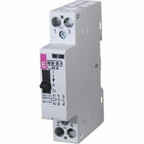 Eti-Polam Modulární stykač 20A 230V AC 2Z 0R R20-20-R-230...