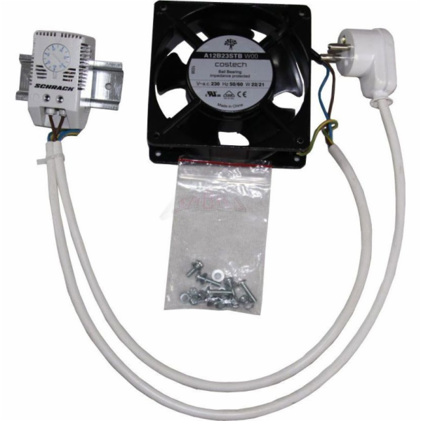 Sabaj Ventilátor 22W 165m3/h 120x120 s 1m kabelem a termo...