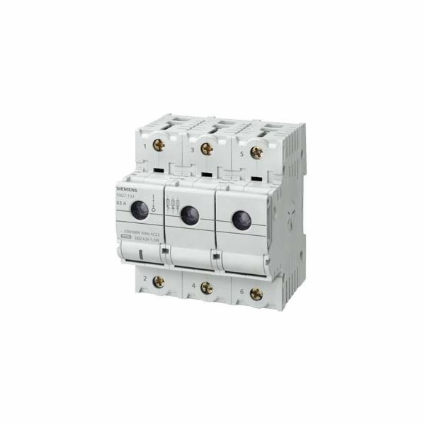 Siemens Pojistkový odpínač s paticí do 63A 3P D02 (5SG7133)