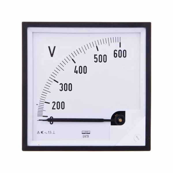 Lumel Analogový voltmetr 96x96 N IP50 E616 600V pracovní ...