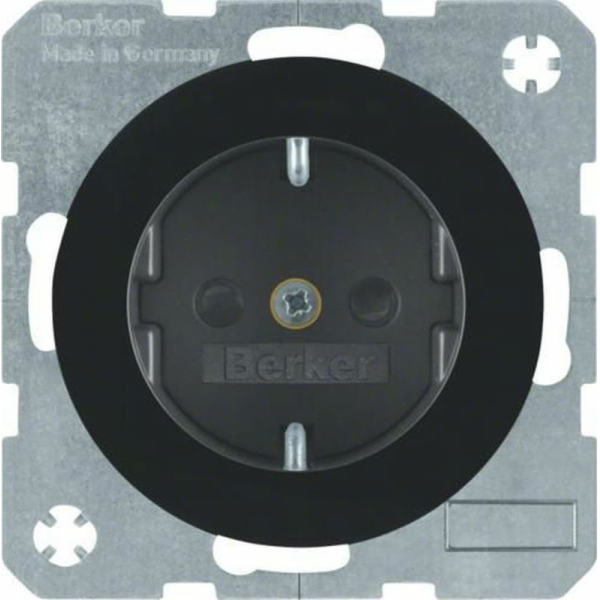 ELS Elektrotechnika Berker R.1/R.3 Zásuvka SCHUKO černá l...