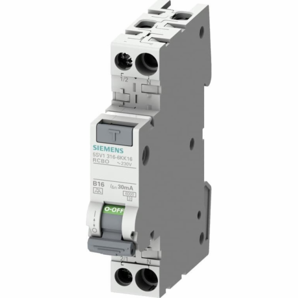 Siemens Diferenciální jistič 2P 10A B 0,03A typ AC 5SV131...